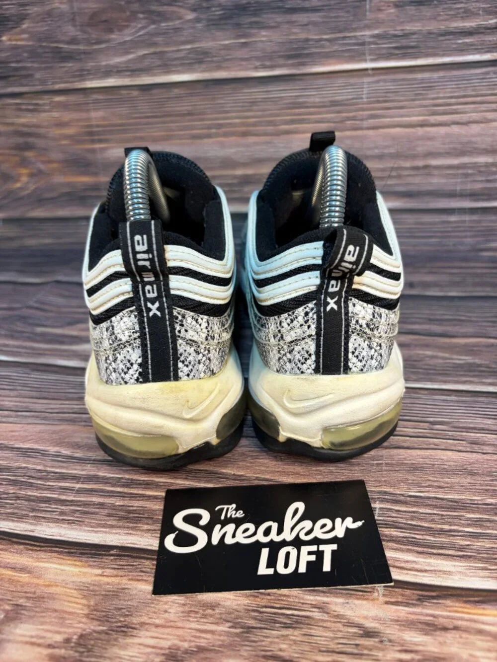 Nike Air Max 97 Cocoa Snake Women's Athletic Lace Up Shoes Size 8